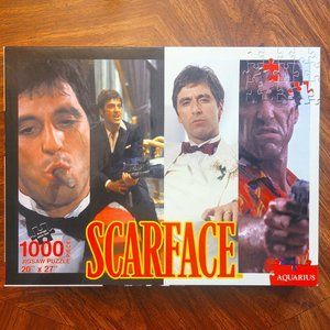 SCAR FACE PUZZLE - 1000 Pc. Jigsaw, Al Pacino, Tony Montana, 20" x 27"